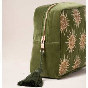 Elizabeth Scarlett Sun Goddess Green Wash Bag